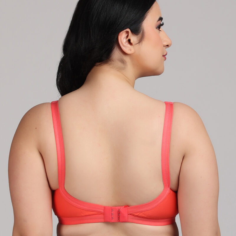 Zivok Cotton Orange Bra – Soft & Breathable Everyday Comfort