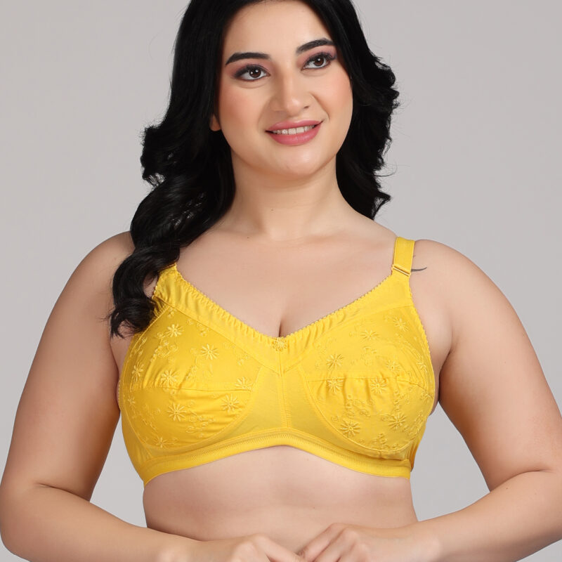 Zivok Cotton Yellow Bra – Airy Comfort with a Smooth Everyday Fit