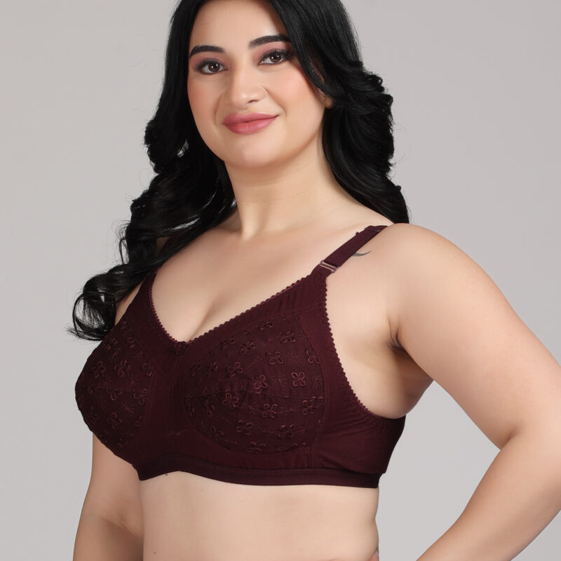 Zivok Cotton Purple Bra – Breathable Soft-Touch Fit for Everyday Use