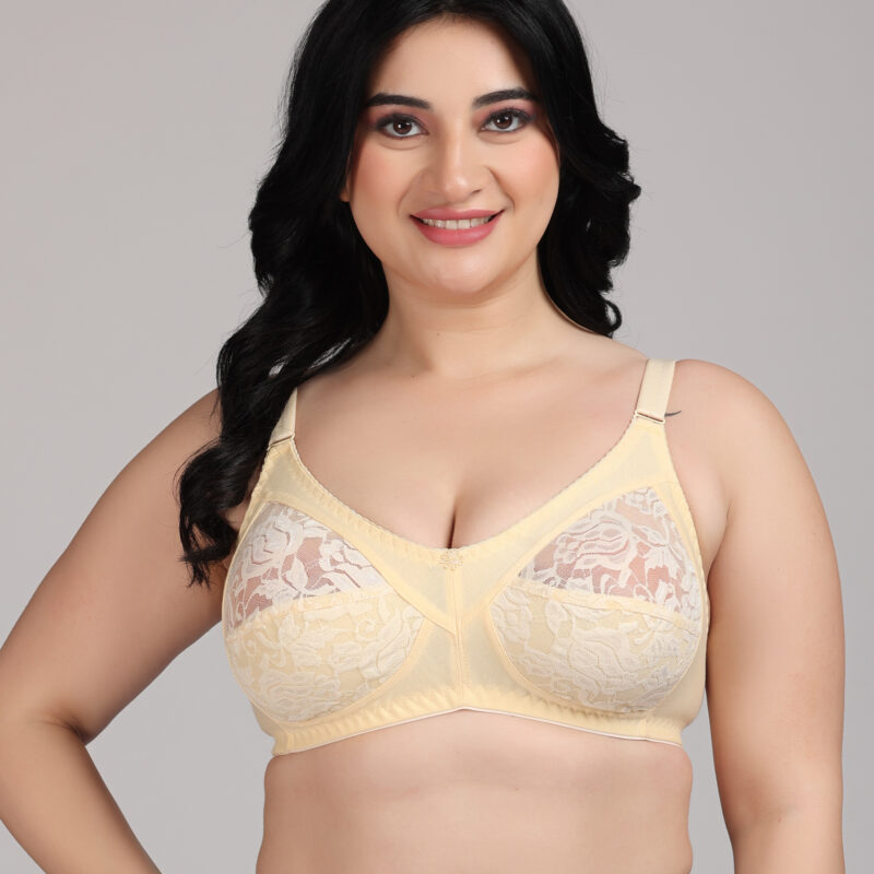 Net Cream Bra