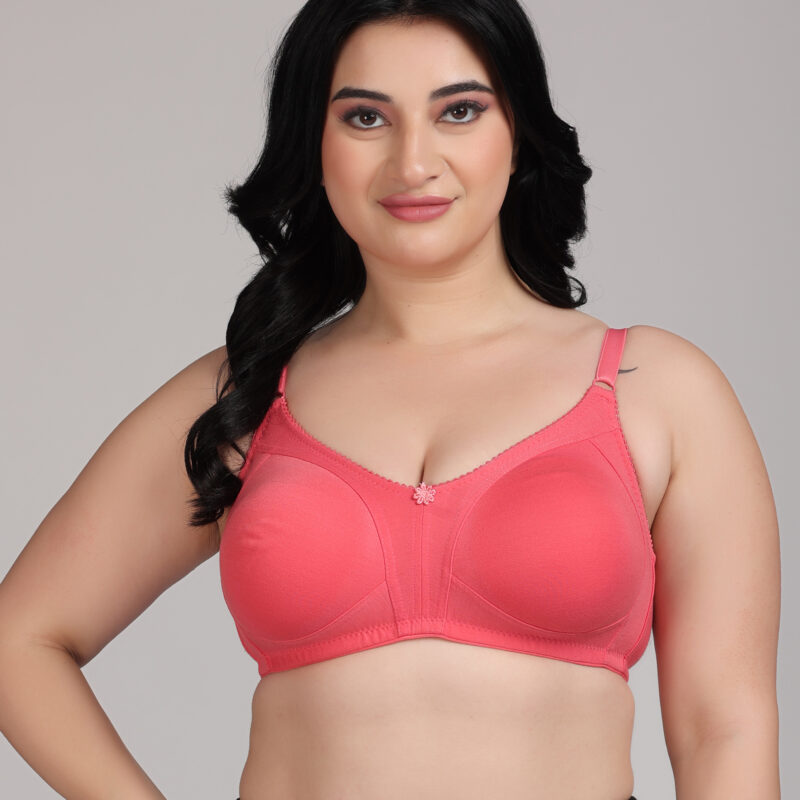 seamless peach bra for women