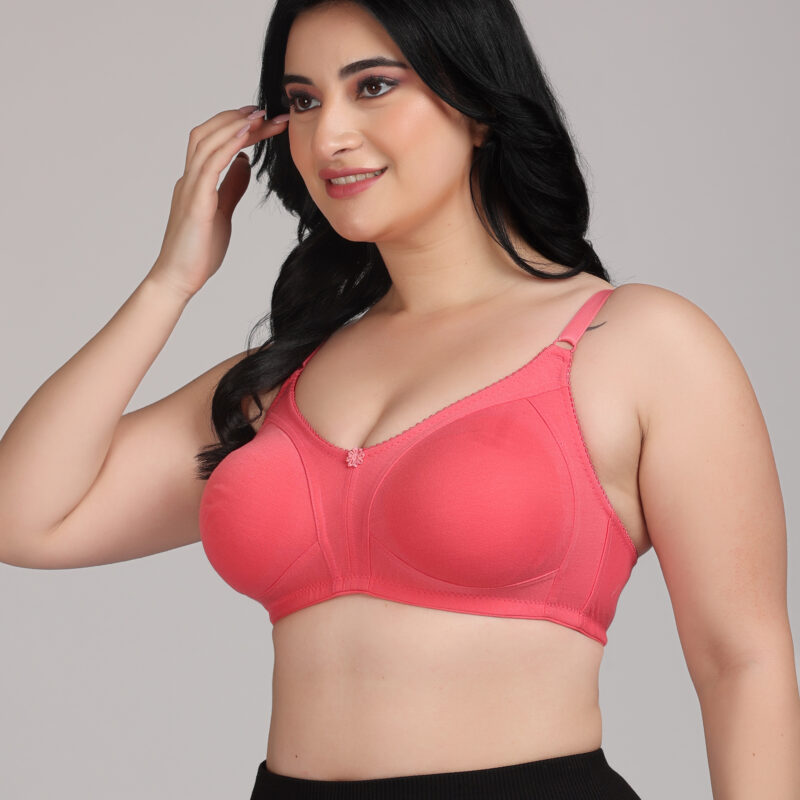 Seamless Peach Bra for Women | Best Soft Padded Wirefree Everyday Comfort Bra