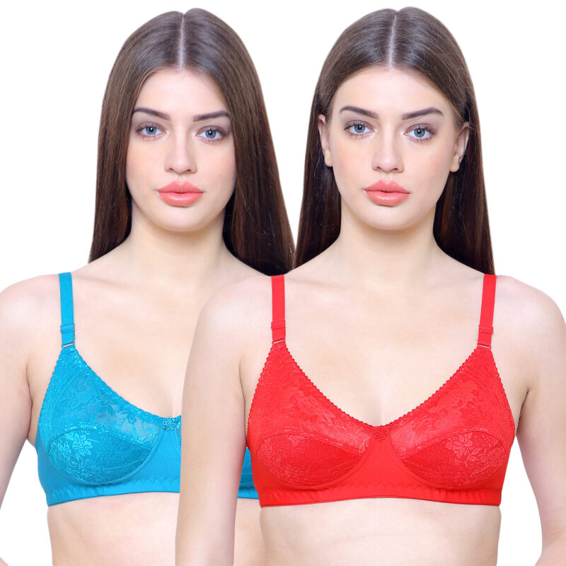 Nancy Bra Combo Pack of 2 Magenta Firoji