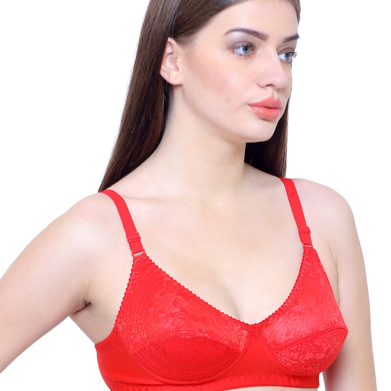 Nancy Magenta Bra for Women | Breathable Non-Padded Daily Wear Bra