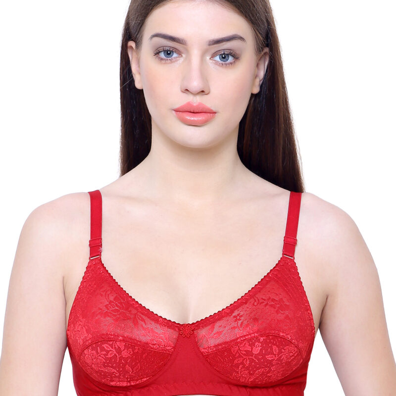 Nancy Bra Value Pack of 3 (Red, Cream & Firoji) – Everyday Color Value Set