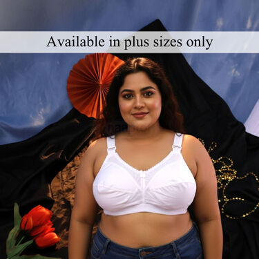 Pack of 3 Full Coverage Daily Wear Bust Support Bra - Plus Size Only - Image 6