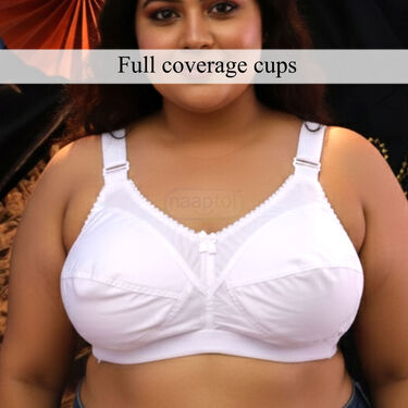 Pack of 3 Full Coverage Daily Wear Bust Support Bra - Plus Size Only - Image 5