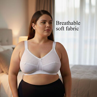 Pack of 3 Full Coverage Daily Wear Bust Support Bra - Plus Size Only - Image 3