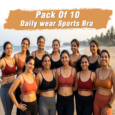 Pack Of 10 Daily Wear Sports Bra
