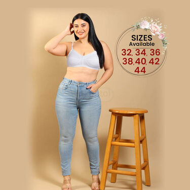 Pack Of 3 Full Coverage Daily Wear Bust Support Bra - Plus Size Only - Image 2