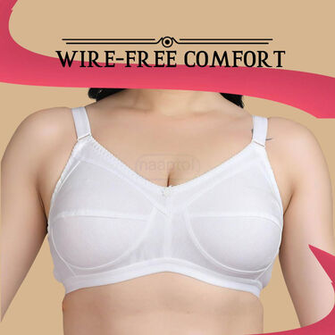 Pack Of 3 Full Coverage Daily Wear Bust Support Bra - Plus Size Only - Image 4