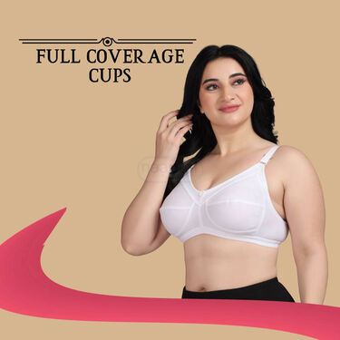 Pack Of 3 Full Coverage Daily Wear Bust Support Bra - Plus Size Only - Image 3